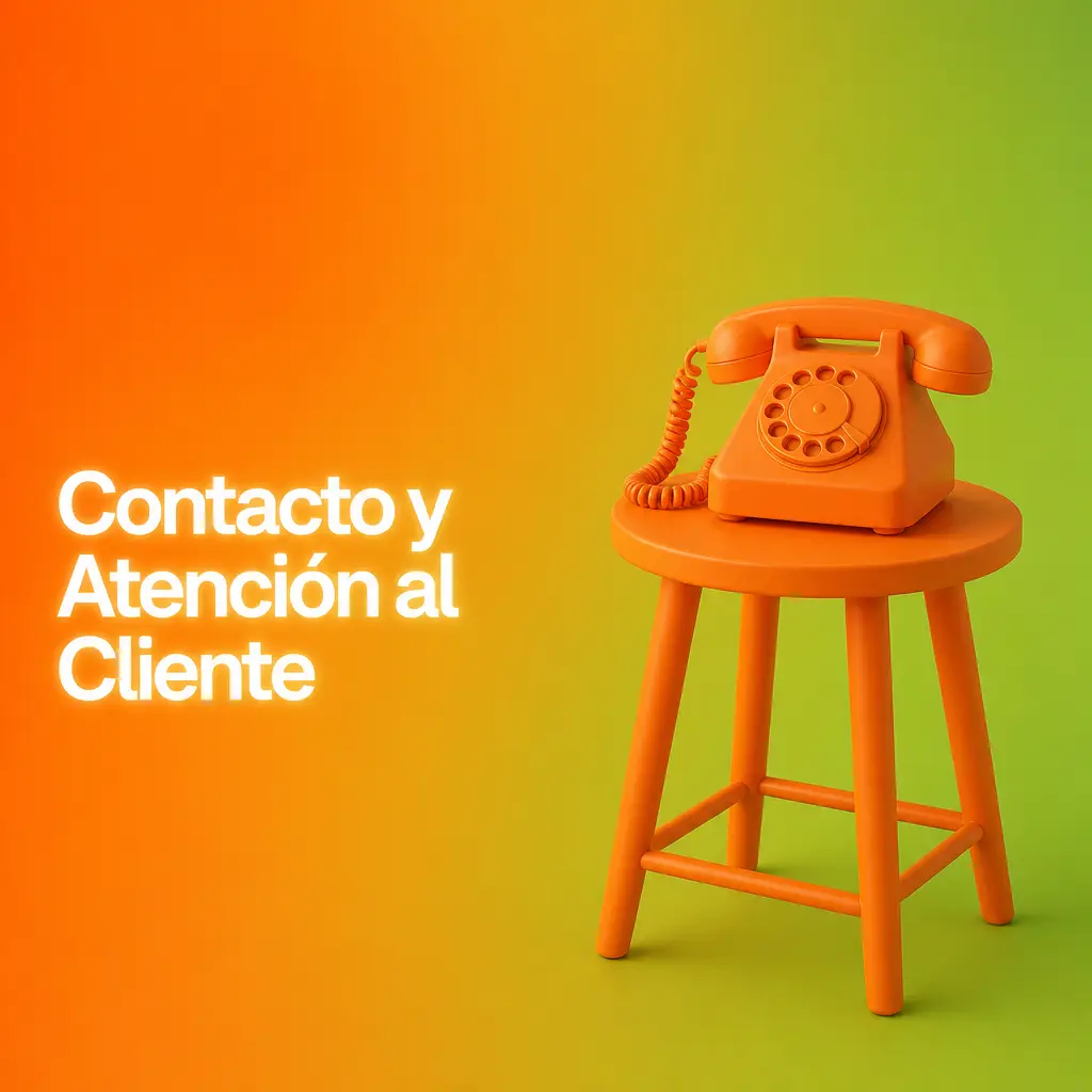 Servicio de atención al cliente 24 horas: chat en vivo, correo, formulario de contacto y redes sociales oficiales
