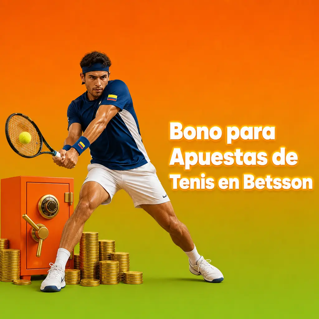 Bono de bienvenida Betsson Colombia: 100% hasta COP 500.000 para apostar en tenis y otros deportes