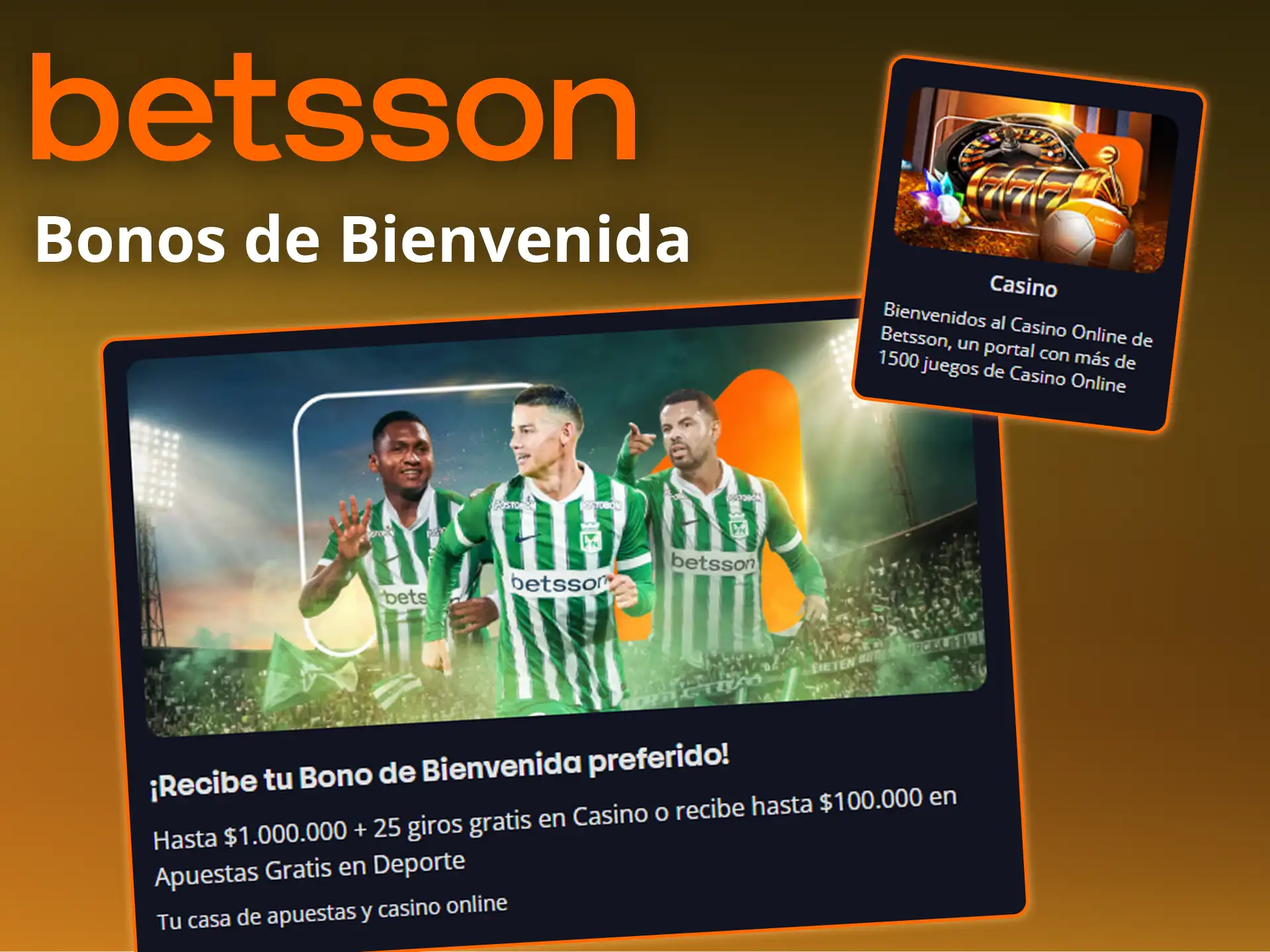 Empieza a jugar con el bono de bienvenida de Betsson.