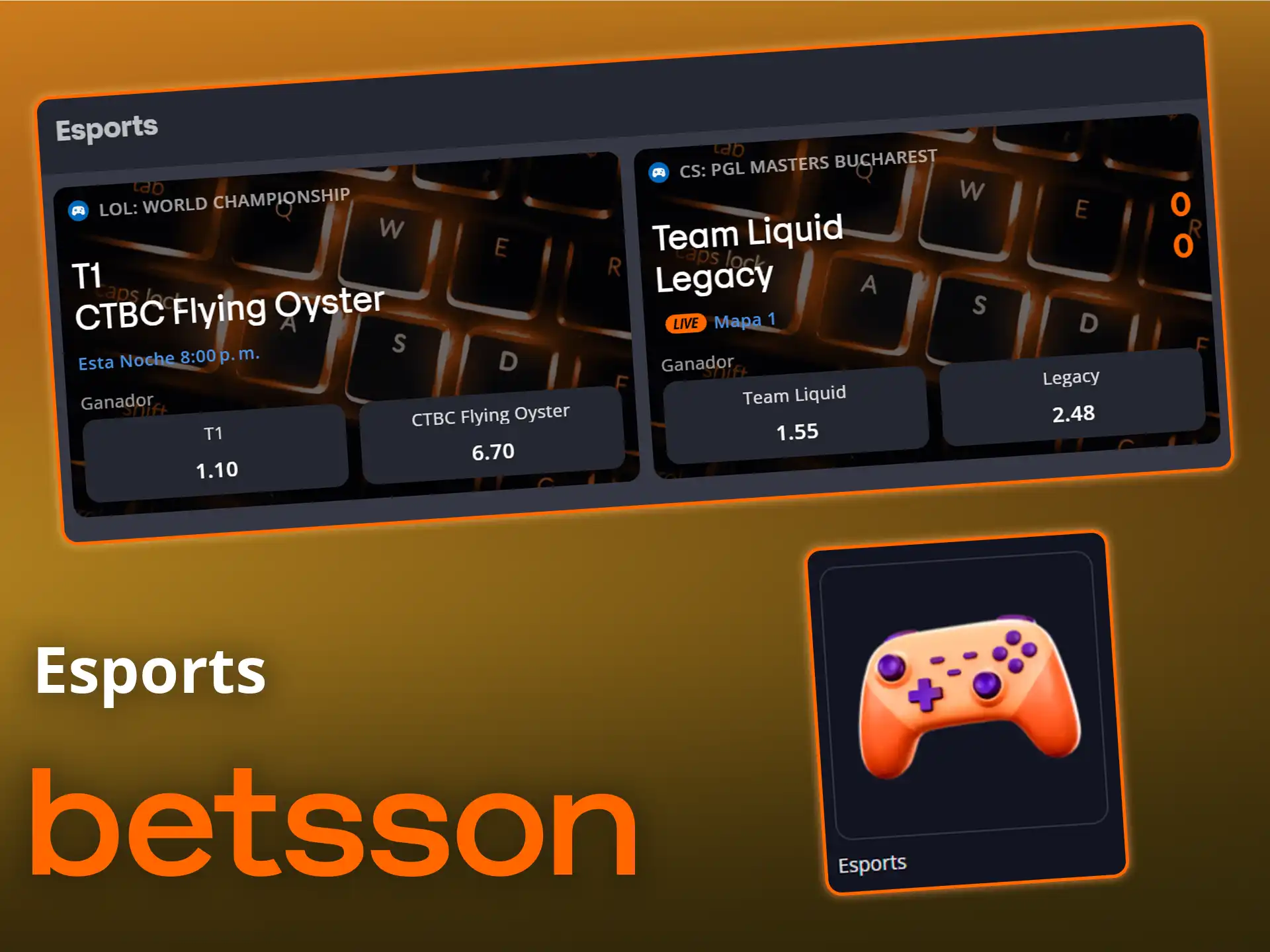 Haz tus apuestas por tus equipos favoritos en los torneos de Betsson.