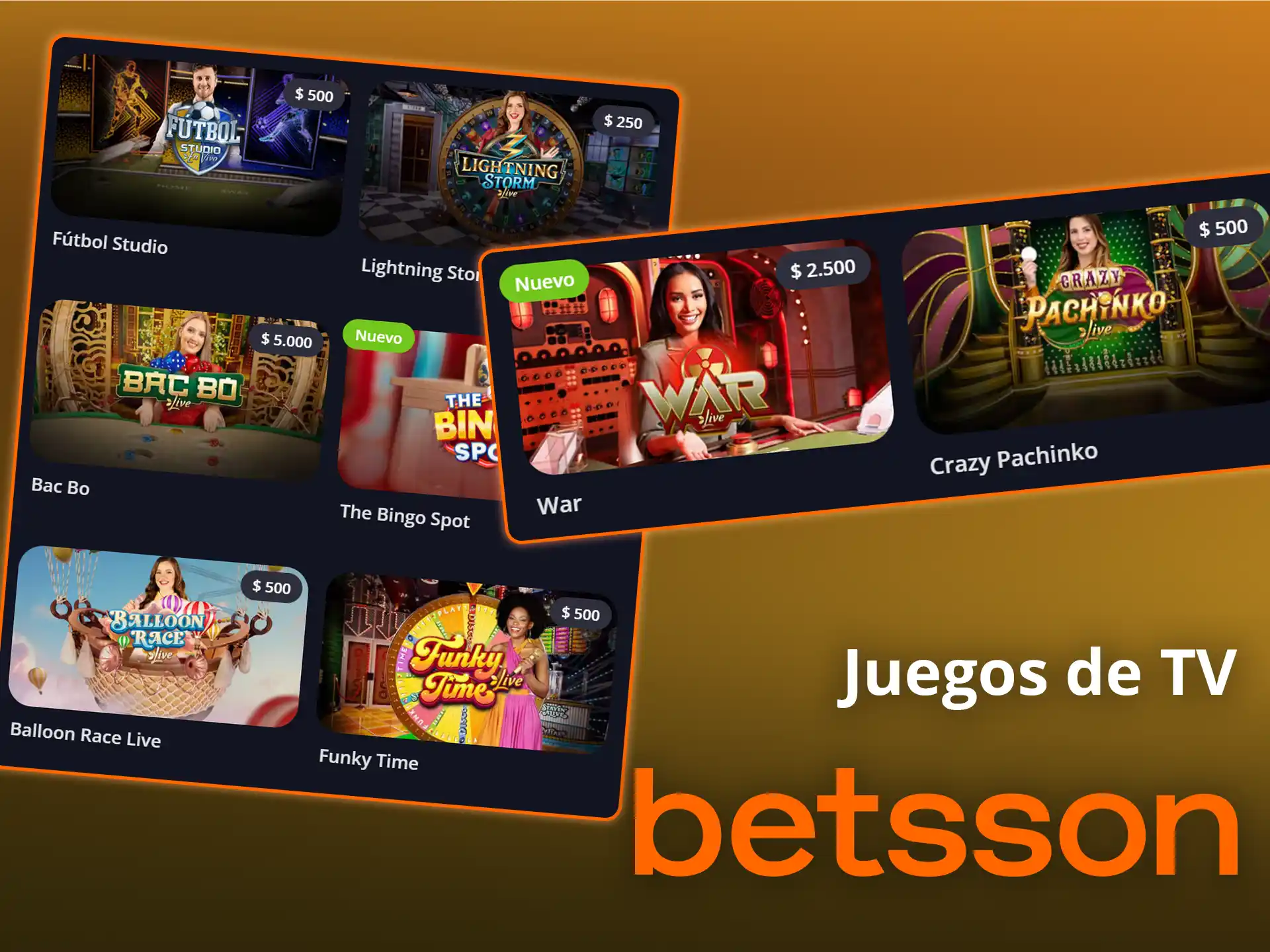 Disfruta de las retransmisiones en directo de los partidos de televisión en Betsson.